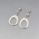 Darla Hesse Silver Earrings with Moonstone