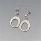 Darla Hesse Silver Earrings with Moonstone
