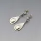 Darla Hesse Silver Earrings with Moonstone