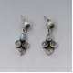 Moonstone and Silver Drop Earrings
