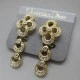 Dior Vintage Crystal Flower Earrings