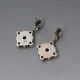 Amethyst Flower Silver Earrings