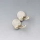 NE FROM Round Silver Earrings