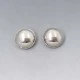 NE FROM Round Silver Earrings
