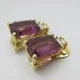 Christian Dior Amethyst Crystal Earrings