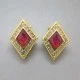 Christian Dior  Pink Jasper Earrings UK