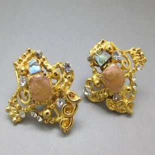 Christian Lacroix  Crystal Earrings