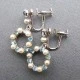 Krementz Aquamarine and Pearl Vintage Drop Earrings