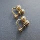  Earrings with Pearl and Gold Finish