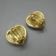 YSL Pink Heart Vintage Earrings