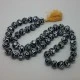Venetian Murano Beads with Black and White Design