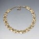Trifari 1960's Gold Tone Brushed Leaf Necklace