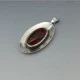 NE FROM Oval Amber Silver Pendant