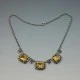 Citrine and Silver Necklace attributed to Bernard Instone