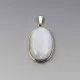 Oval Rainbow Moonstone Pendant 