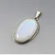Oval Rainbow Moonstone Pendant 