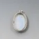 Oval Rainbow Moonstone Pendant 