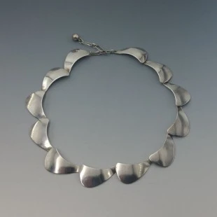 Arne Johansen Denmark Silver Arcs Necklace