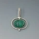 Solid Chrysocolla and Sterling Silver Pendant