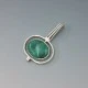 Solid Chrysocolla and Sterling Silver Pendant