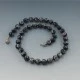 Venetian Black and Pink Murano Glass Beads