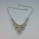 Mystic Topaz and Sterling Silver Statement Necklace