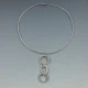 Shimara Carlow Modernist Silver Unique Necklace