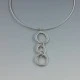 Shimara Carlow Modernist Silver Unique Necklace