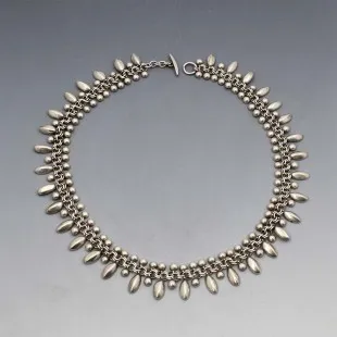 Herman Siersbol Rare Silver Modernist Necklace