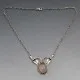  Rose Quartz and Sterling Silver Necklace