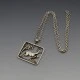 Beautiful Solid 830 Silver "STIB" Stag Pendant