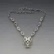 Decorative Moonstone Ovals and Sterling Silver Necklace