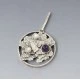 Pearl, Amethyst and 935 Silver Pendant