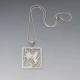 Bernard Hertz Silver Deer Pendant Necklace