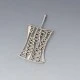 Large Modernist 835 Silver Pendant