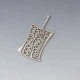 Large Modernist 835 Silver Pendant