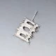 Unidor Silver Modernist Brutalist Pendant