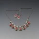 Hermann Siersbol Silver Pink Chalcedony Necklace
