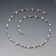 Long Sterling Silver Curled Links Necklace