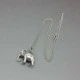 Sterling Silver Elephant Pendant