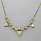 Attwood and Sawyer Clear Crystal Bows Necklace