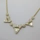 Attwood and Sawyer Clear Crystal Bows Necklace