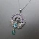 Peacock Design Gemstone Pendant