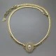 Dior Pearl and Diamante Goldtone Crystal Necklace