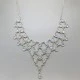 Moonstone Cascading Bezel Statement Necklace