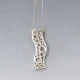 Silver Wavy Circles Pendant