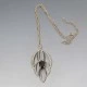 Silver and Smokey Quartz Pendant