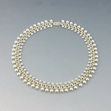 Herman Siersbol Rare 830 Silver Choker Necklace