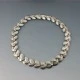 Hans Jensen, Denmark, 830 Silver Leaves Necklace