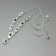 Tanzanite  and Sterling Silver Drop Necklace